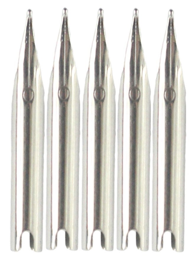 Gullor 5PCS Fountain Pen Nibs Fit Jinhao 606, Silver, Fine Nib - Image 1