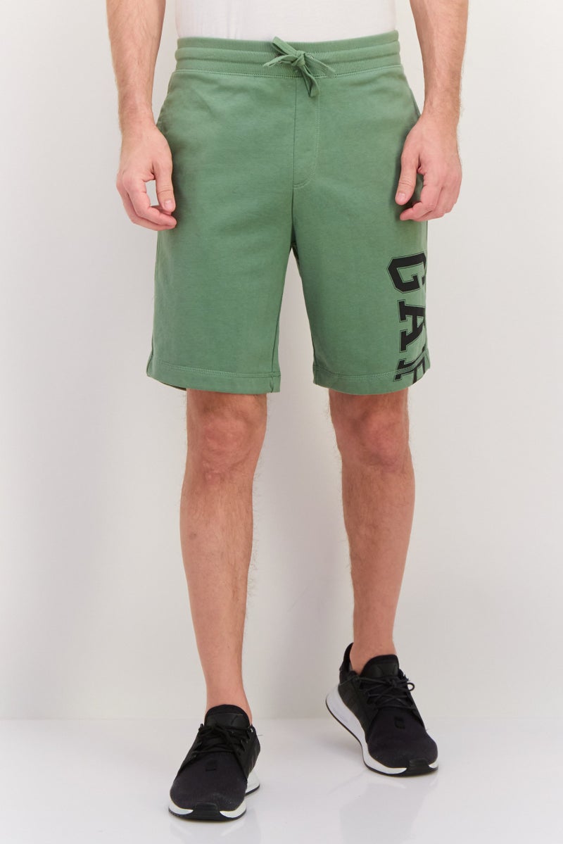 GAP Men Brand Logo Basic Shorts, Cactus Green - Image 1