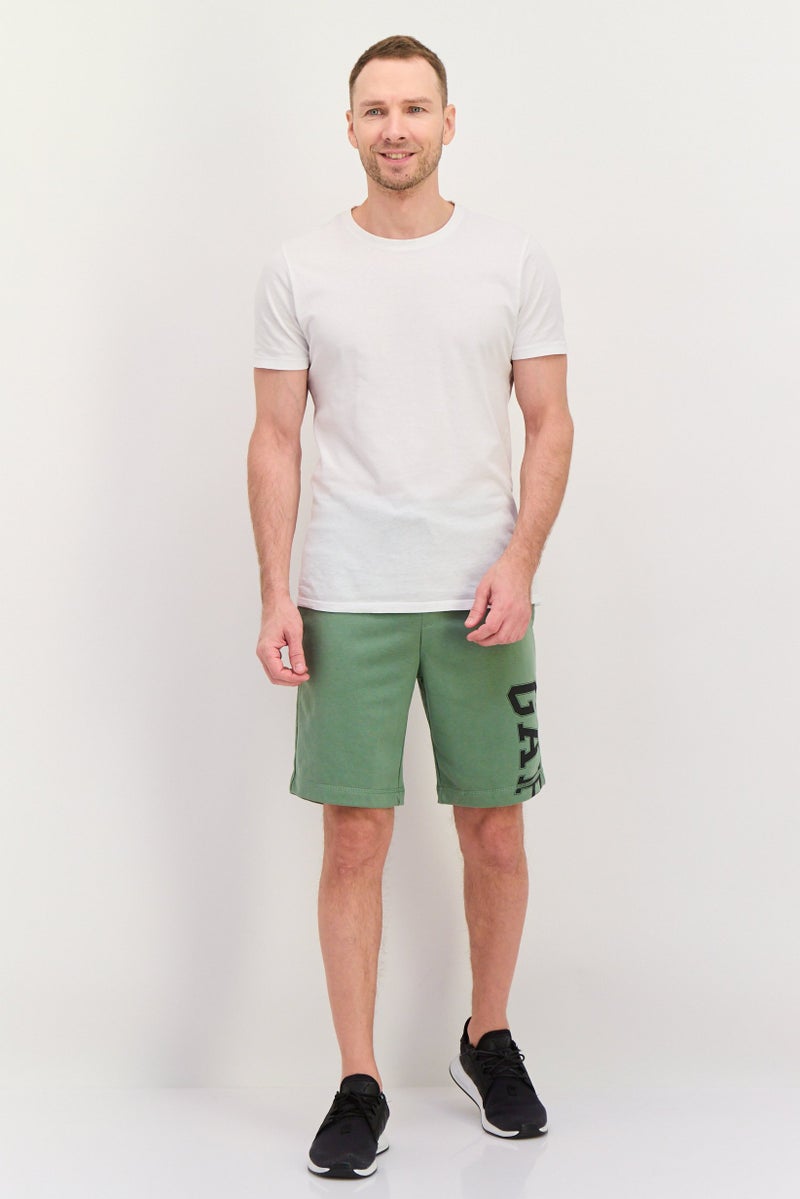 GAP Men Brand Logo Basic Shorts, Cactus Green - Image 3