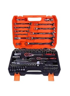 LOOPITYS perforlld 82 PCS Mechanic Socket Tool Kit Set, Professional Car Repair Tool Wrench Set Batch Head Ratchet Pawl Socket Spanner Screwdriver  - Image 1