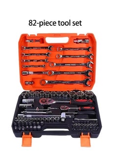 LOOPITYS perforlld 82 PCS Mechanic Socket Tool Kit Set, Professional Car Repair Tool Wrench Set Batch Head Ratchet Pawl Socket Spanner Screwdriver  - Image 4