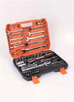 LOOPITYS perforlld 82 PCS Mechanic Socket Tool Kit Set, Professional Car Repair Tool Wrench Set Batch Head Ratchet Pawl Socket Spanner Screwdriver  - Image 2