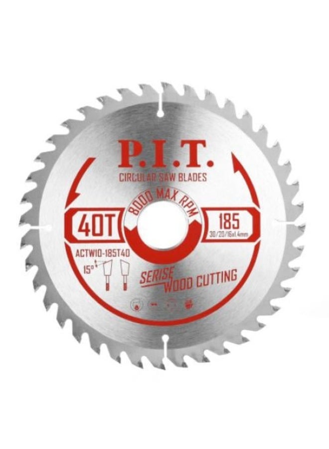 قرص قص خشب 185 مم P.I.T موديل ACTW04-185T40