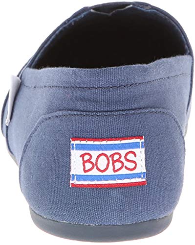 Skechers Women's Bobs Plush Peace and Love Ballet Flat, Navy/Navy, 7.5 W US - Image 3
