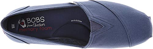 Skechers Women's Bobs Plush Peace and Love Ballet Flat, Navy/Navy, 7.5 W US - Image 5