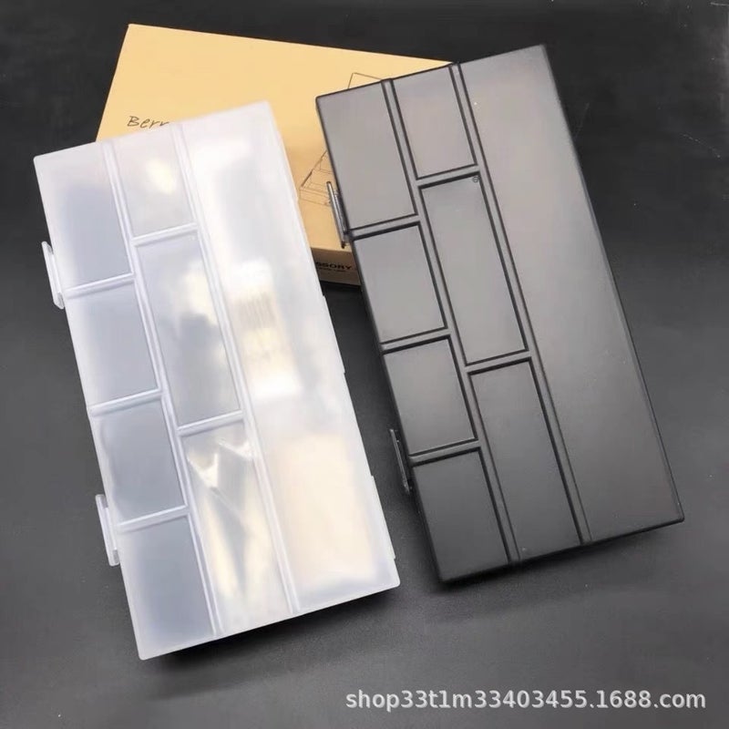 Edu Single Layer Makeup Artist Makeup Storage Disc Hair Comb U-Shaped Hairpin Clip Rubber Band Tool Packaging Box - Image 4