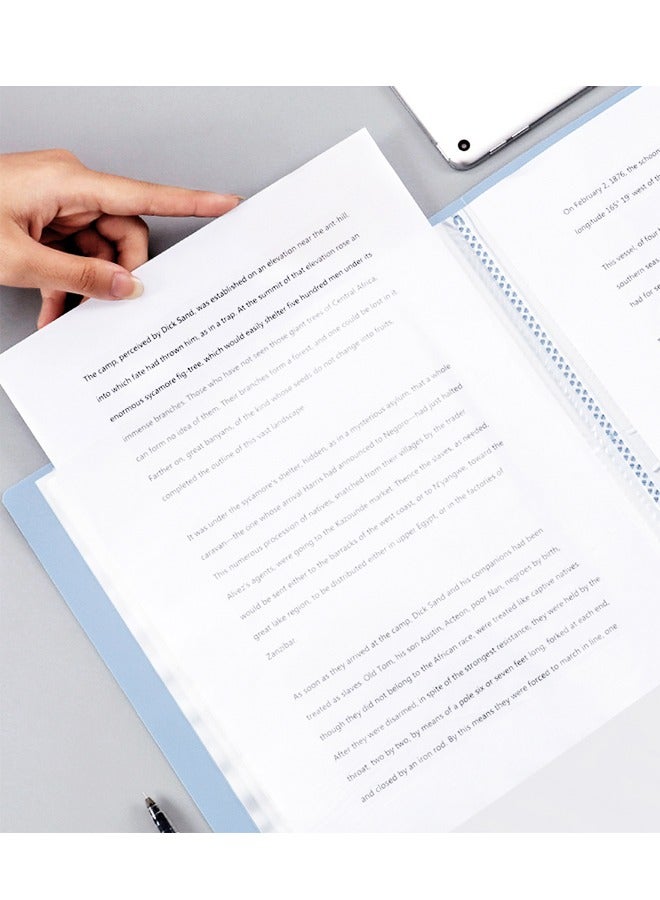 WooFree 2 Pcs 40 Pockets Display Book A4 Size Assorted - Image 2