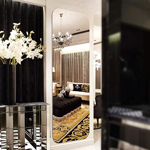 TINITALO Frameless Decorative Mirror Wall Mirror for bathrooms Mirror in Home Mirror Decor Mirror Size : 18 X 36 Inch QG 77 (Oblong, Silver, Unframed) - Image 4