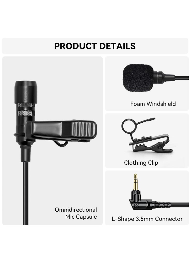هولي لاند Hollyland Omnidirectional Lavalier Microphone for Lark Max Microphone System-Black,(1 Pack)  - Image 2