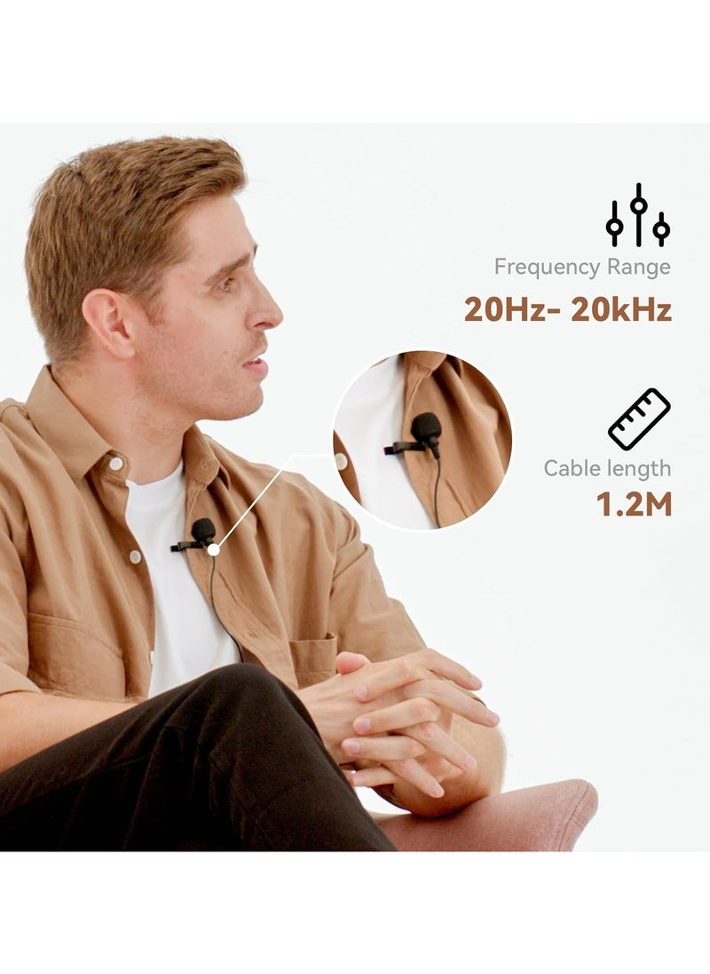 هولي لاند Hollyland Omnidirectional Lavalier Microphone for Lark Max Microphone System-Black,(1 Pack)  - Image 3