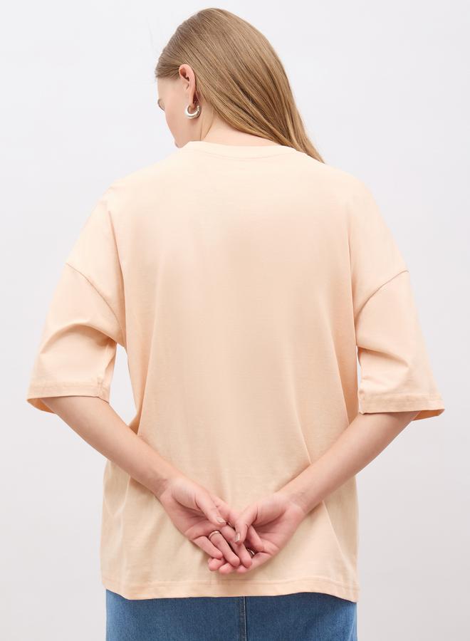 Styli Graphic Print Short Sleeve Oversized T-Shirt - Image 5