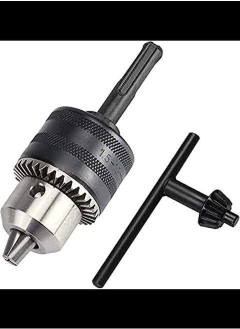 Quick Change Drill Chuck Adapter with Plus Shank and Grip Chuck Key for Hammer Converter Conversion Tool
