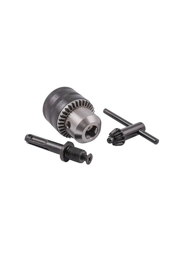 Quick Change Drill Chuck Adapter with Plus Shank and Grip Chuck Key for Hammer Converter Conversion Tool