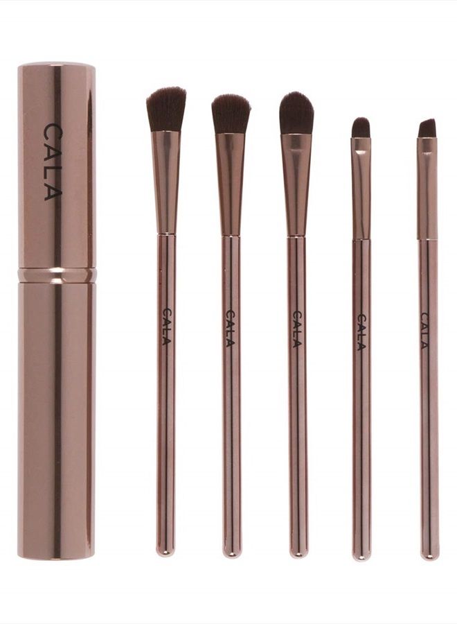 CALA Rose gold essential eye brush set 5 count, 5 Count