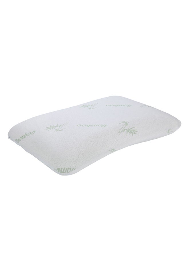 AL SANIDI Medical pillow with memory foam filling, Anti-Bacterial Neck and Shoulder Support Pillow, White, Size 45*70 Cm  - Image 3