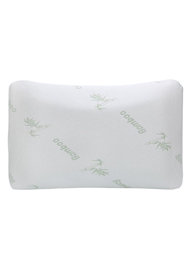 AL SANIDI Medical pillow with memory foam filling, Anti-Bacterial Neck and Shoulder Support Pillow, White, Size 45*70 Cm  - Image 2