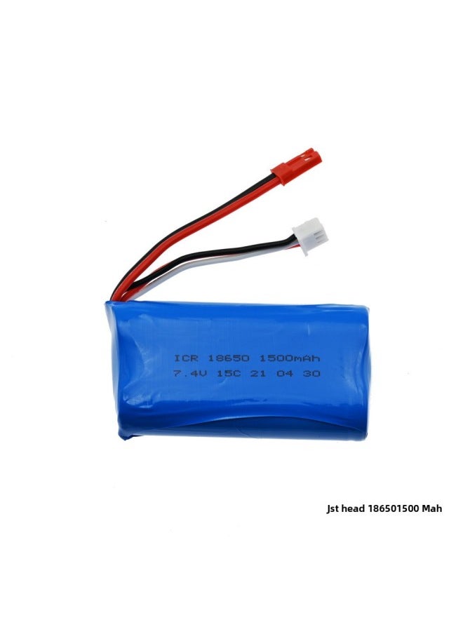 SPGCM Wild Cow Naughty Dragon WPL Upgrade Climbing Army Truck Pickup Modified Battery RC CAR PARTS-Color:Ota Palace Head 7.4V2500MAH Battery  - Image 3