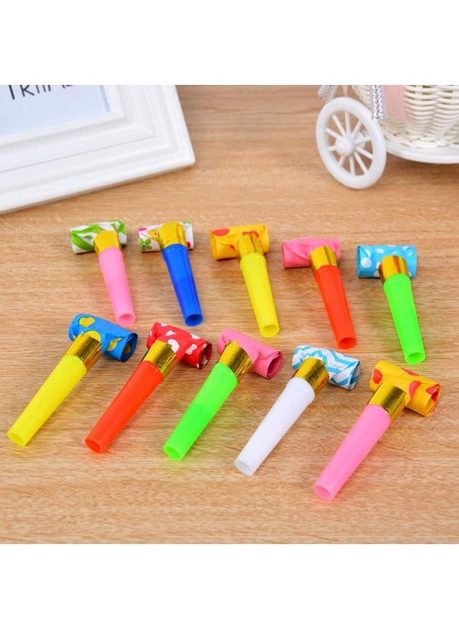 lasenersm 24 Pieces Party Blower Noisemakers Blowouts Whistles Party Squawkers Fringed Noise Maker Blowouts Noisemakers Funny Party Blowouts Blowers Musical Blowouts Party Horns Noisemakers Random Color  - Image 5