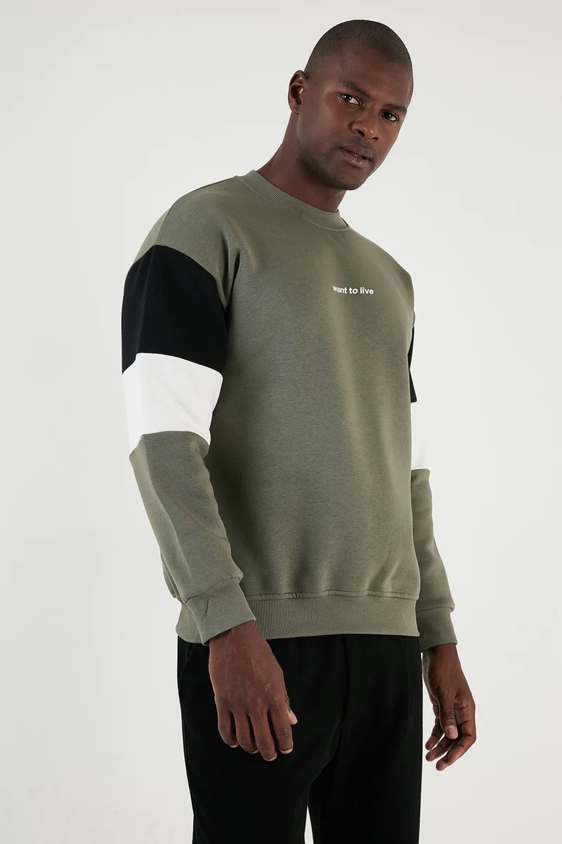 Buratti Cotton Regular Fit Crew Neck Sweat Men's Sweat 5905298Y