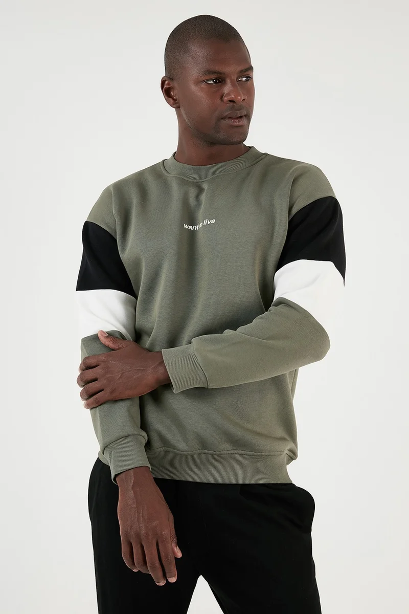 Buratti Cotton Regular Fit Crew Neck Sweat Men's Sweat 5905298Y