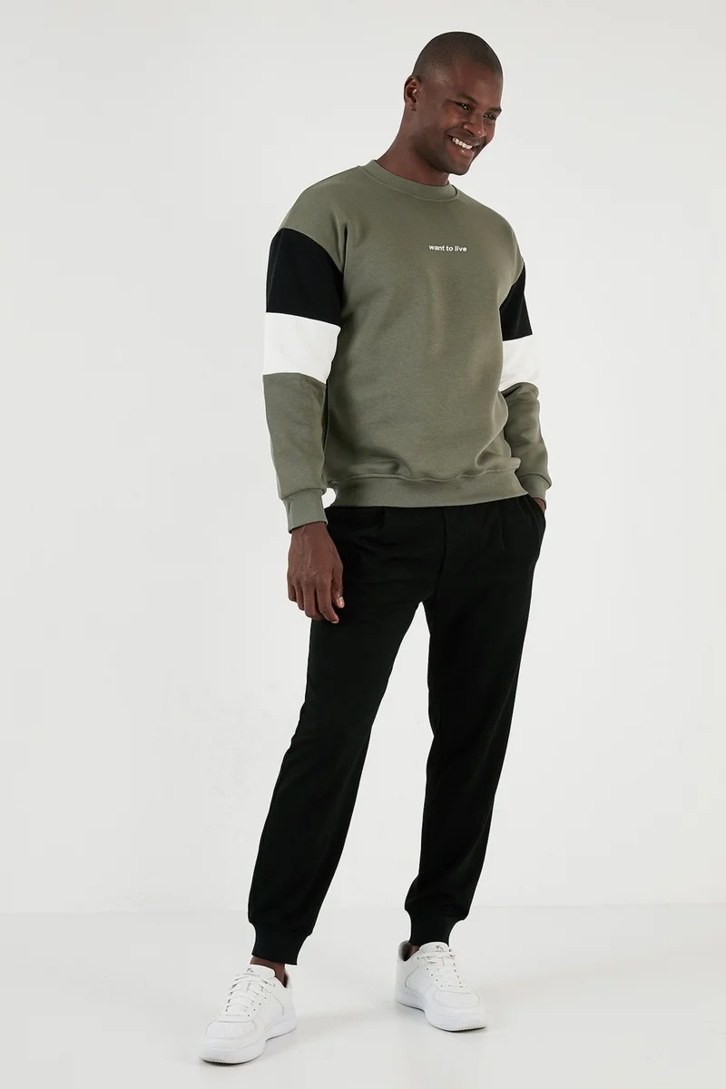 Buratti Cotton Regular Fit Crew Neck Sweat Men's Sweat 5905298Y