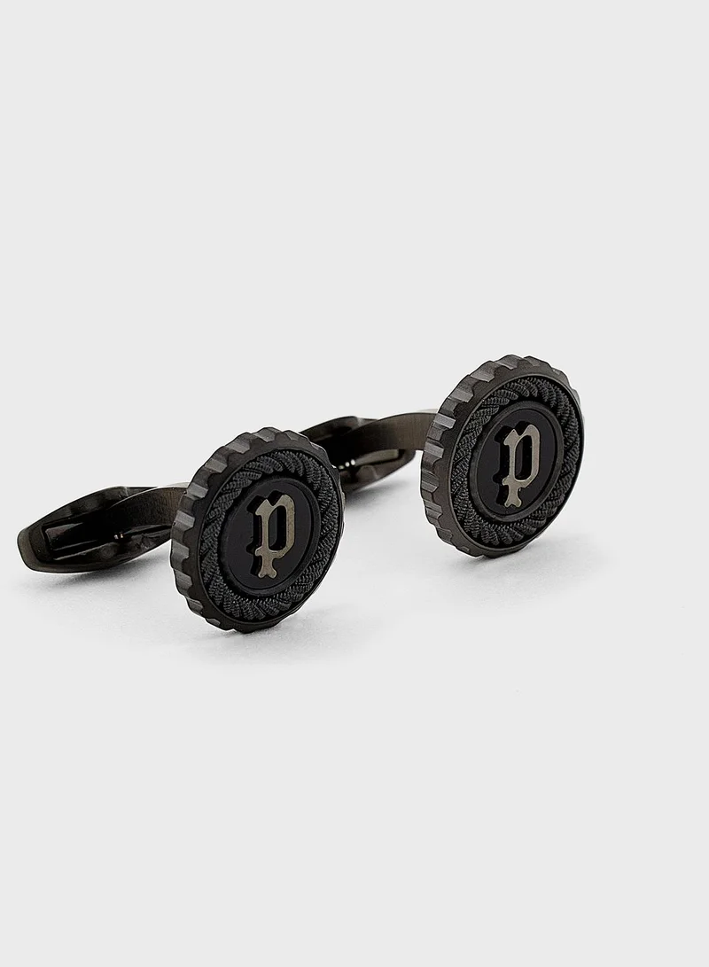 POLICE  CABLE BLKONYX INLAY CUFFLINKS for Men | Best Price UAE
