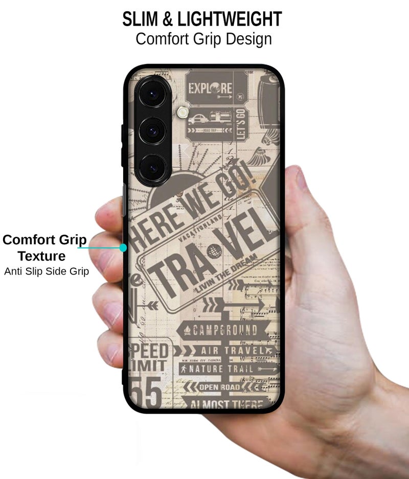 Casotec Travel Design Premium 2D Printed Metal Back Case Cover for Samsung Galaxy M35 5G - Image 4