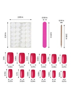 EBANKU 769Pcs Assorted Colored Fake Nails Medium Length Press On Nails Ebanku 32 Colors Fake Nails Short Square French False Full Nail Tips Acrylic Nail For Women Girl  - Image 3