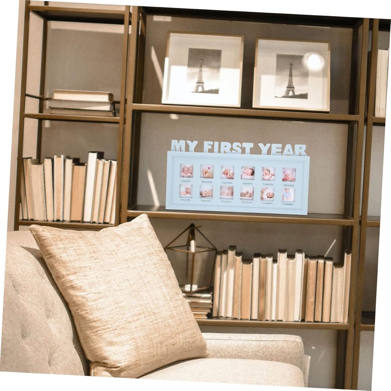 Abaodam Keepsake Picture Frame Months Photo Holder for Nursery Decor and Shower Elegant Design for Cherishing Newborn Memories - Image 5