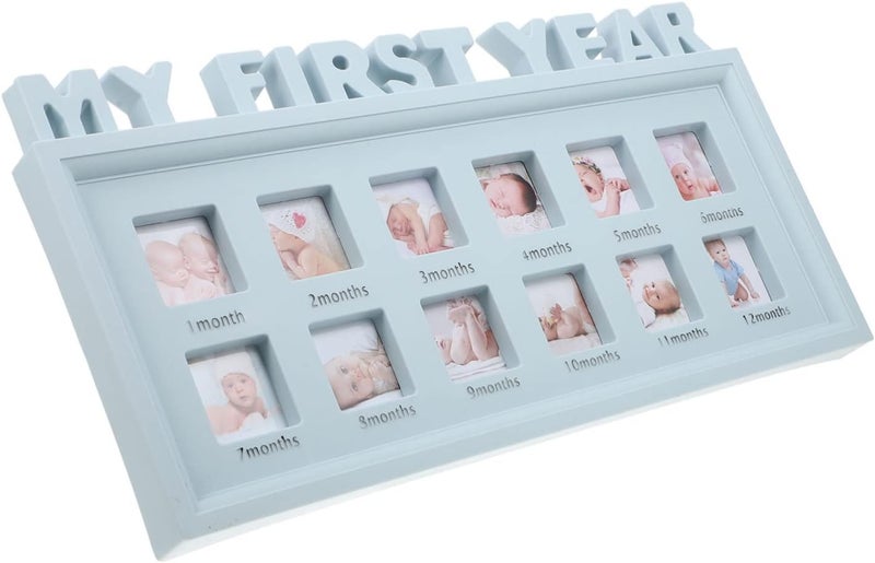 Abaodam Keepsake Picture Frame Months Photo Holder for Nursery Decor and Shower Elegant Design for Cherishing Newborn Memories - Image 1