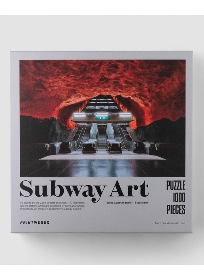 PrintWorks - Puzzle Subway Art Fire 1000pc Jigsaw - Image 1