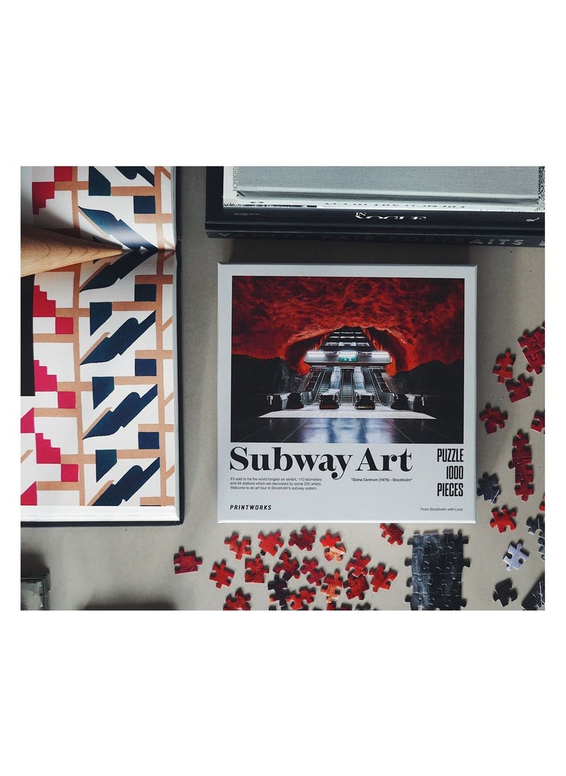 PrintWorks - Puzzle Subway Art Fire 1000pc Jigsaw - Image 1
