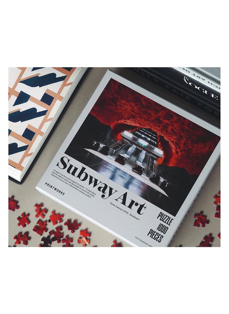 PrintWorks - Puzzle Subway Art Fire 1000pc Jigsaw - Image 1