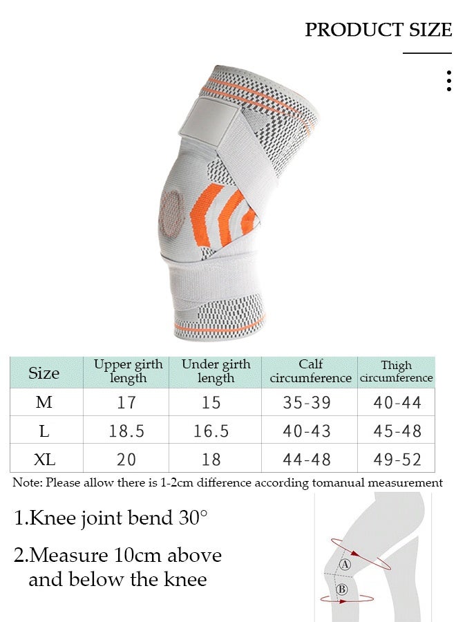 DUNISO دعامة الركبة الاحترافية مع مثبتات جانبية ومنصات جل الرضفة قابلة للتعديل، دعامات دعم الركبة المضغوطة لألم الركبة، تمزق الغضروف المفصلي، ACL، MCL، التهاب المفاصل، تخفيف آلام المفاصل، التعافي من الإصابات - Image 3