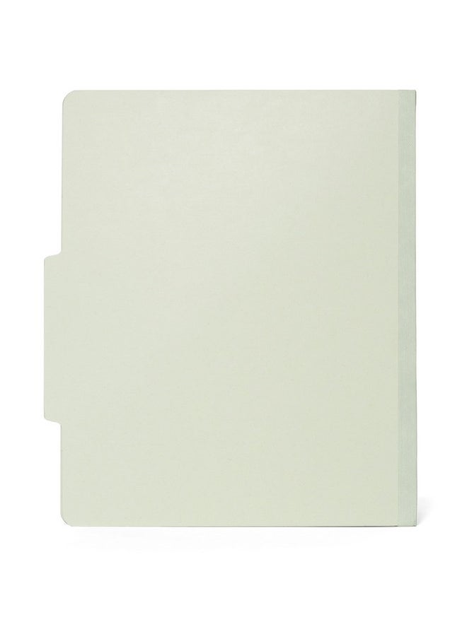 Blue Summit Supplies 10 Letter Size Gray Green Classification Folders - 1 Divider 2 Inch Tyvek Expansions - Durable 2 Prongs Designed To Organize Standard Medical Files, Office Reports - Letter Size, Green, 10 Pack  - Image 4
