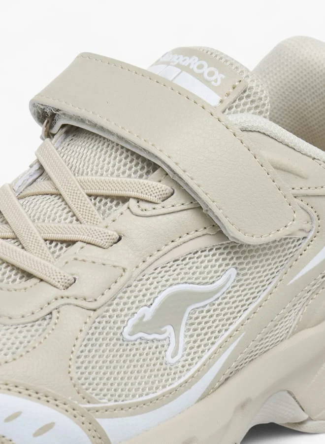 كانغاروس Girls Logo Detail Sports Shoes With Hook And Loop Closure