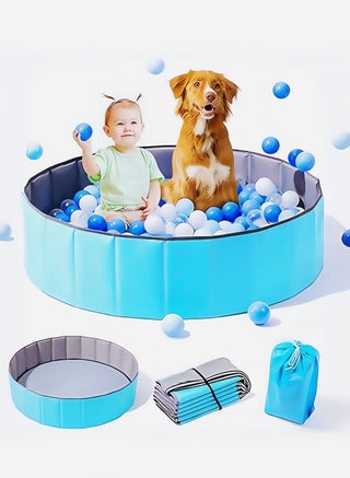Foldable Double Layer Oxford Cloth Kids Ball Pit, Play Ball Pool with Storage Bag (Balls Not Included) Playpen for Baby Toddlers (100cm, Medium, Blue) - pzsku/ZC58321EEF0CBB9BB6A02Z/45/1749261233/dbfd01bb-c1ea-4bde-88d5-c546521c0463
