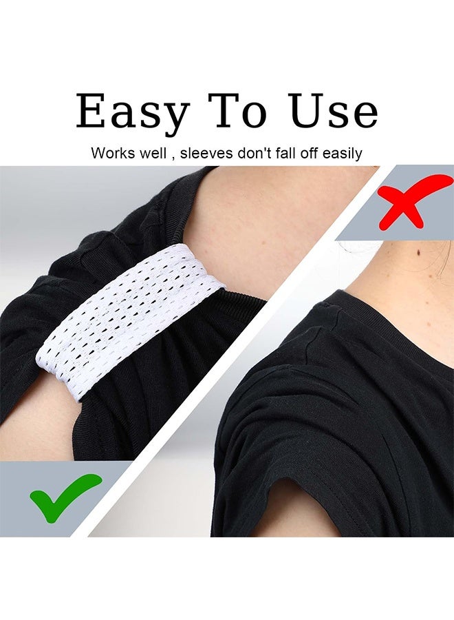 HY 4 Pcs Sleeve Bands Sleeve Holders Sports Shirts Jersey Sleeve Clips Ties Solid Color Fasteners Sleeve Straps for Soccer Softball Baseball - Image 3