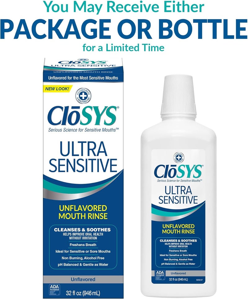 CloSYS Ultra Sensitive Unflavored Mouthwash - Image 3