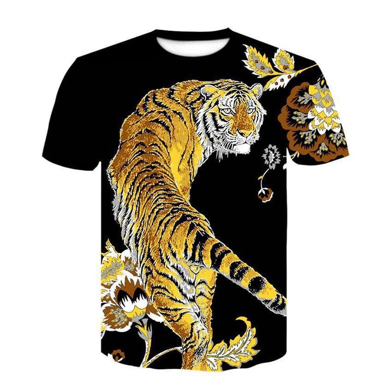Glasses Dog Short-Sleeved T-Shirt Men'S 3D Three-Dimensional Printed Pattern Funny Orangutan Personalized Plus Size Clothes Trendy T-Shirt - Image 5