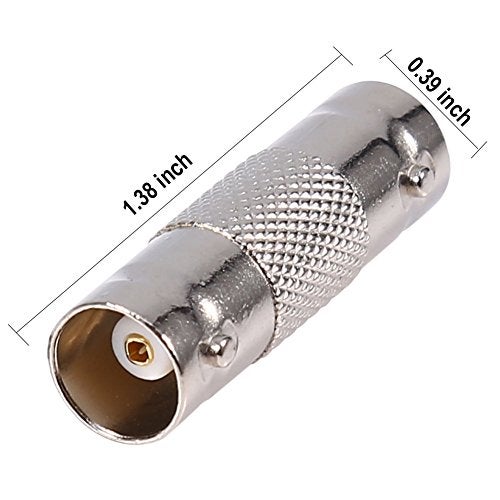 exgoofit BNC Connector Pack 30pcs BNC Female to Female Straight Coupler Adapter for CCTV Camera Survelliance System - Image 2