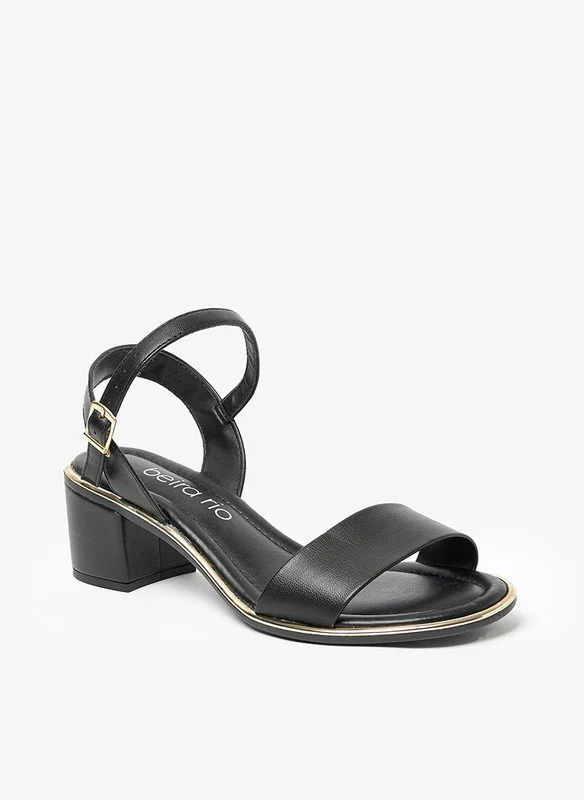 Beira Rio Beira Rio Ladies Party Sandals Black | Made In Brazil