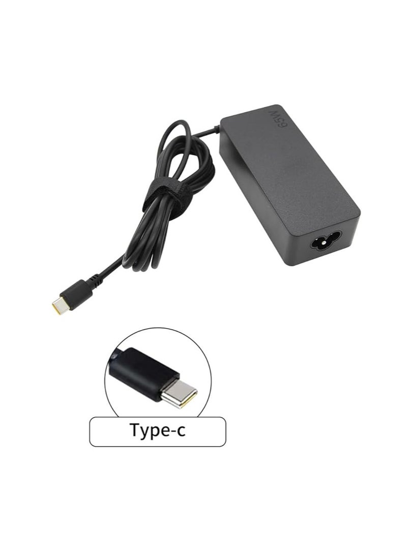 Terabyte Charger Adapter for Lenovo Laptop 20V 3.25A USB Type-C for Thinkpad,Yoga X270,Chromebook C630, HP, Dell XPS, Acer,Asus,For Samsung Galaxy more Type C Devices - Image 1