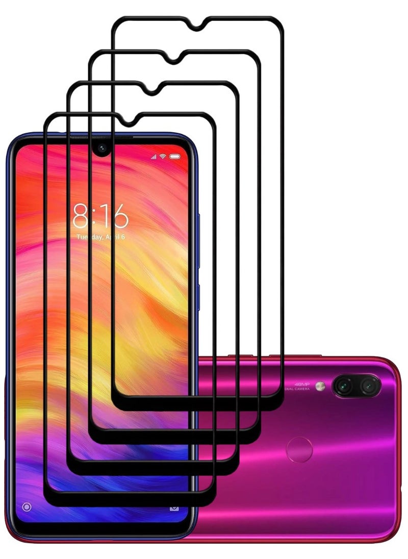 ACLIX 4 Pieces Antistatic ESD Dustproof Premium Quality High Definition Tempered Glass Screen Protector Designed For Xiaomi Redmi Note 7 - Image 1