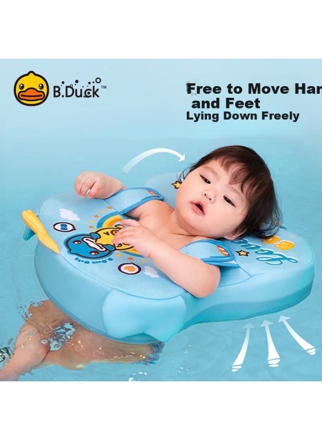 B.duck Baby Swimming Armpit Ring Newborn Safe Stable Non-flip Anti-choking Water-proof Non-inflatable Lifebuoy - Image 3