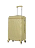 SENATOR Hard Case Travel Bag Luggage Trolley For Unisex ABS Lightweight Suitcase with 4 Spinner Wheels KH1065 Tea Green