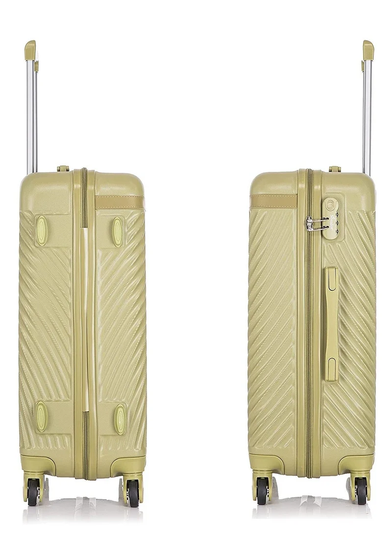 SENATOR  Hard Case Travel Bag Luggage Trolley For Unisex ABS Lightweight Suitcase with 4 Spinner Wheels KH1065 Tea Green  | Best Price UAE