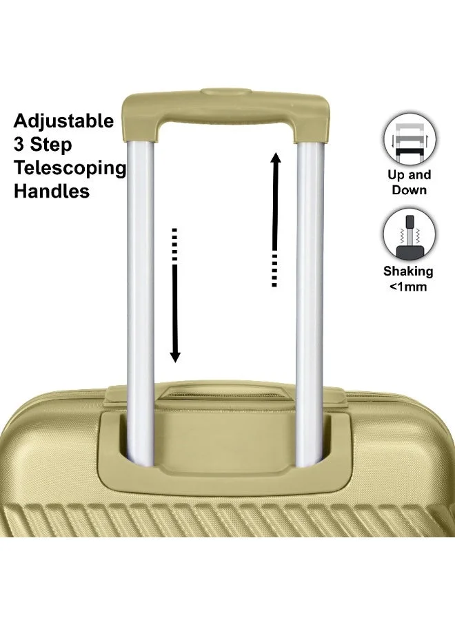 SENATOR  Hard Case Travel Bag Luggage Trolley For Unisex ABS Lightweight Suitcase with 4 Spinner Wheels KH1065 Tea Green  | Best Price UAE