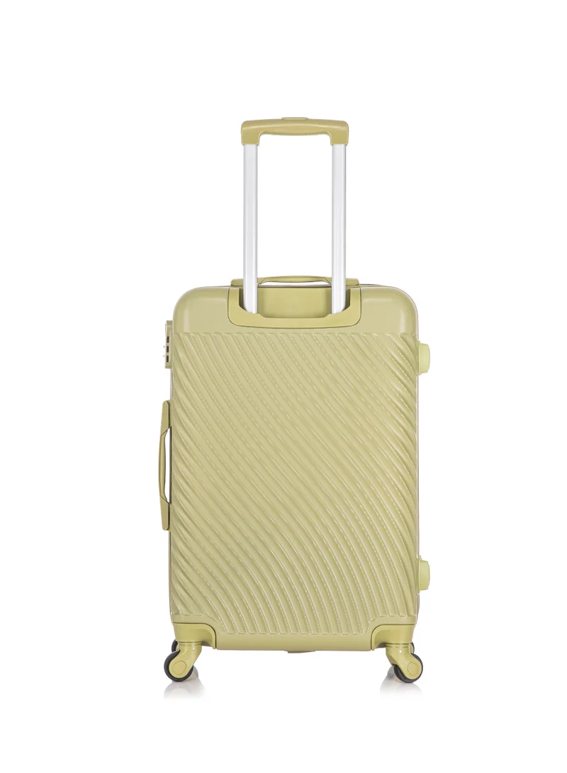 SENATOR  Hard Case Travel Bag Luggage Trolley For Unisex ABS Lightweight Suitcase with 4 Spinner Wheels KH1065 Tea Green  | Best Price UAE