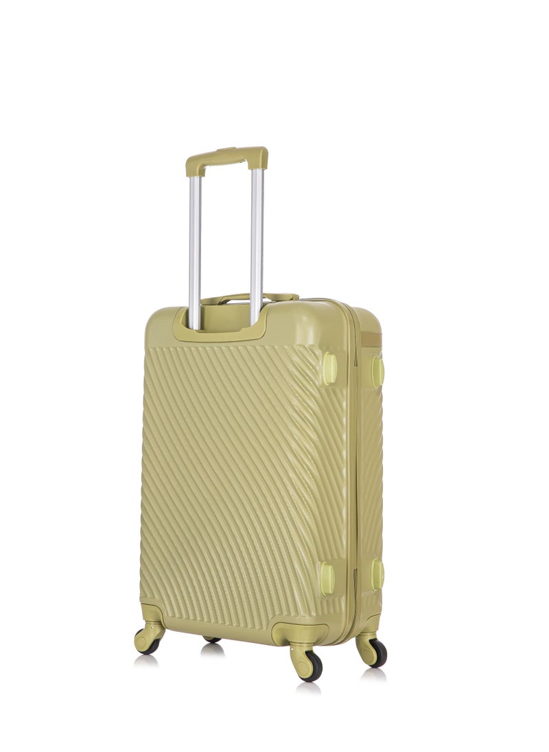 SENATOR - Hard Case Travel Bag Luggage Trolley For Unisex ABS Lightweight Suitcase with 4 Spinner Wheels KH1065 Tea Green - Image 1